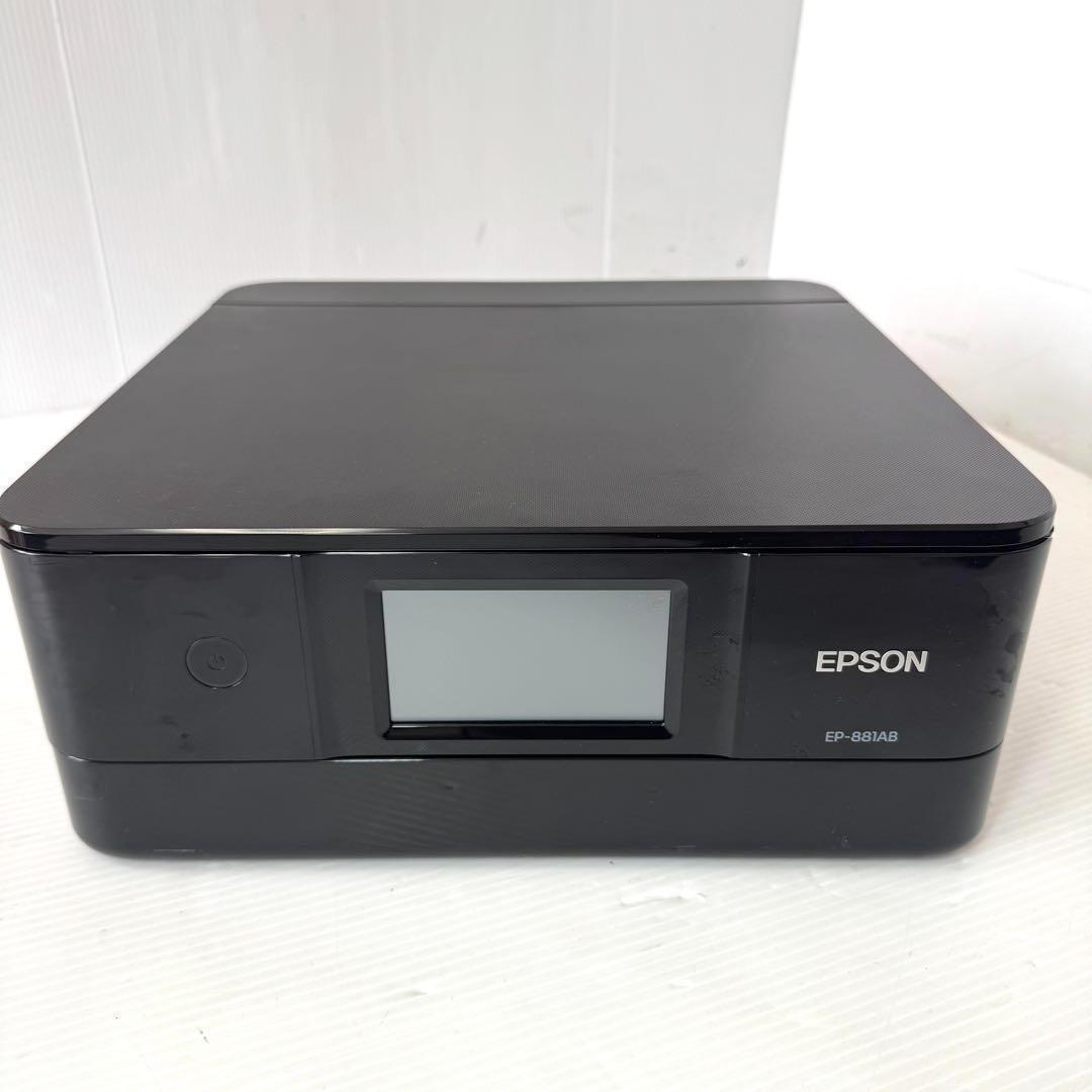 【美品】EPSON EP-881AB インクジェットプリンター　黒　ブラック