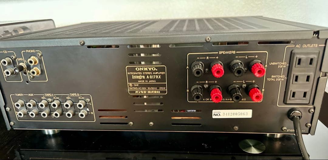 ONKYO Integra A 817RX/プリメインアンプ/ジャンク品