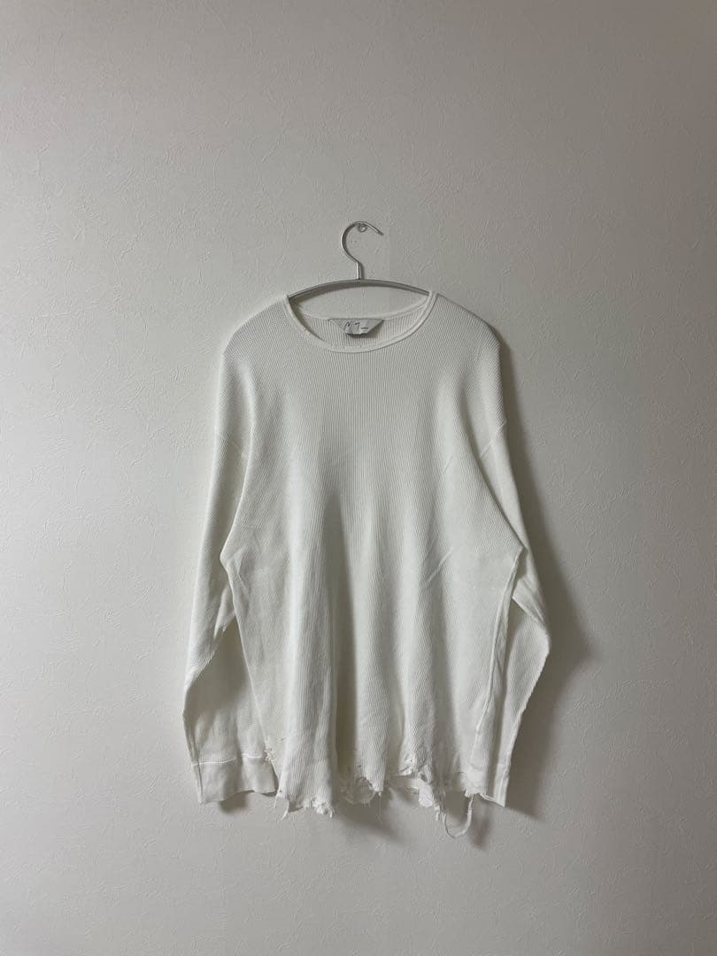 【ANCELLM】25AW DAMAG EWAFFLECREW T-SHIRT