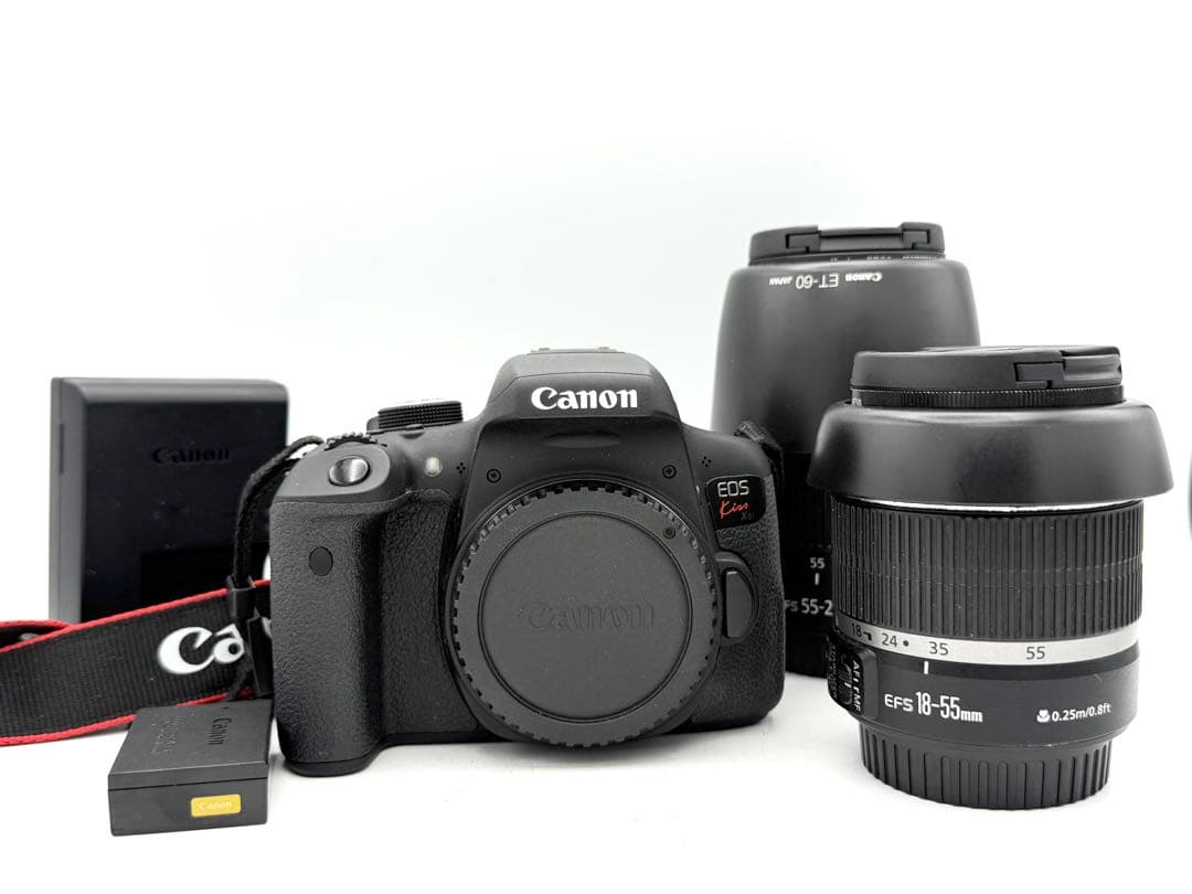 【完動品】Canon EOS Kiss X8i 18-55 55-250 セット
