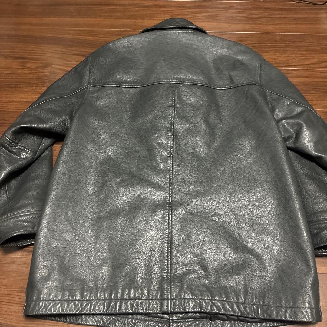 美品　希少　OLD GAP レザー カーコート ブラック L