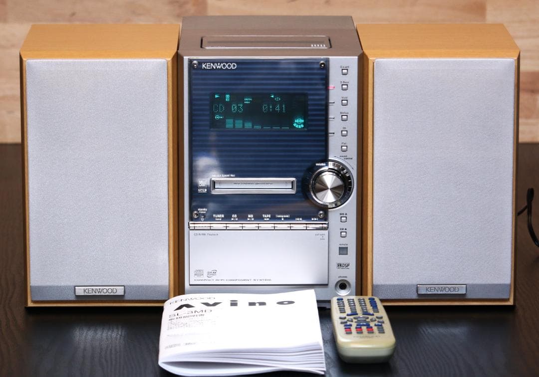 KENWOOD SL3MD CD/MD/TUNER/TAPE　コンポ　完動品