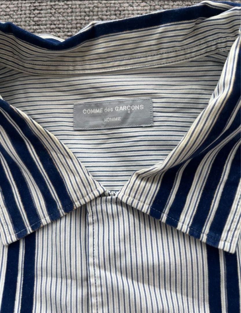 90s COMME des GARCONS HOMMEストライプシャツ藤原ヒロシ