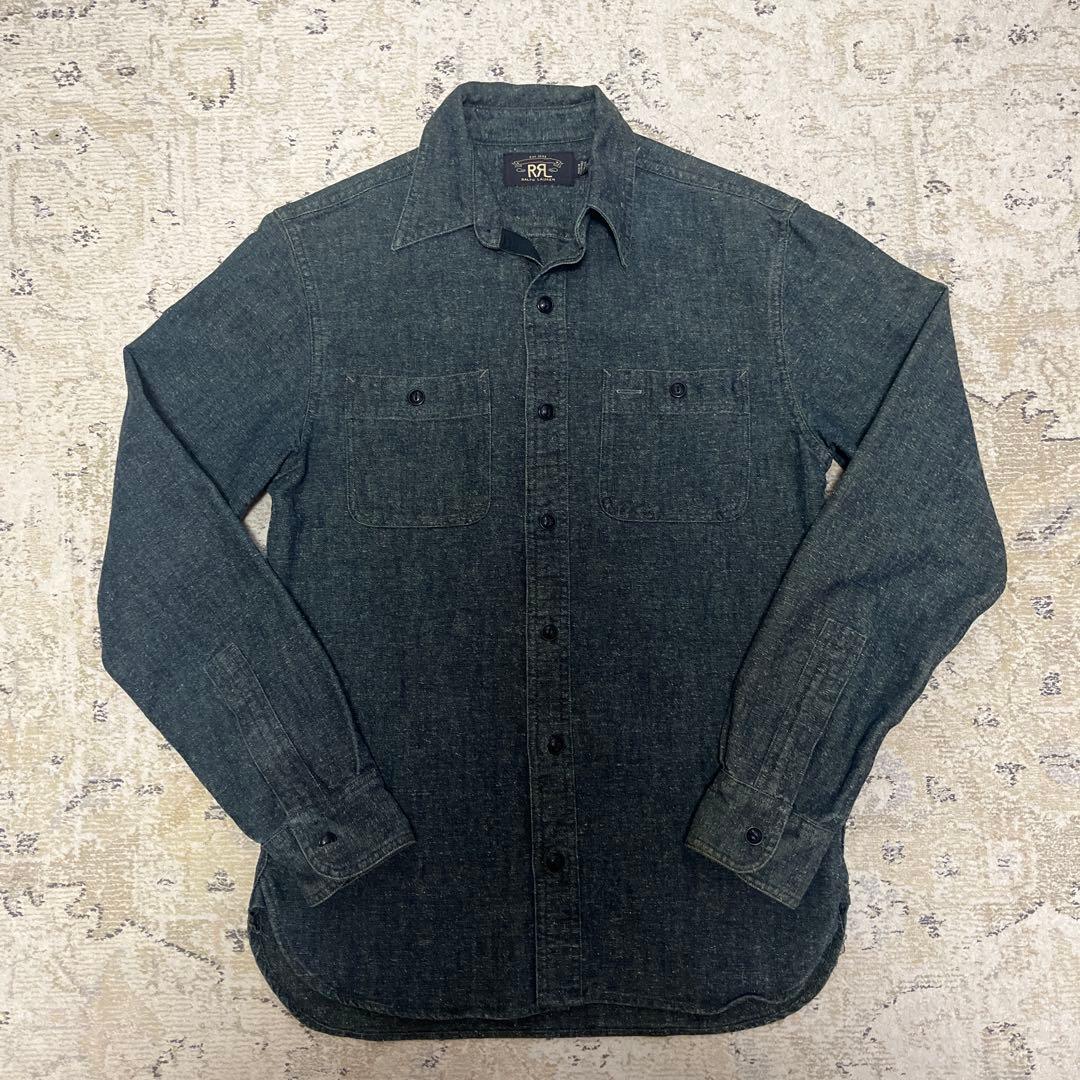 RRL XS 未使用 デニム シャツ ダブルアールエル