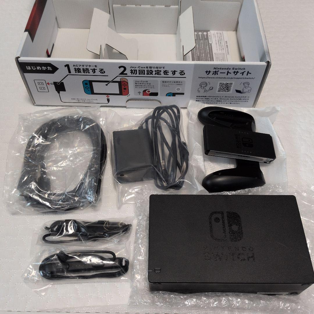 Nintendo Switch 本体 青/赤【初期化済】液晶保護フィルム付