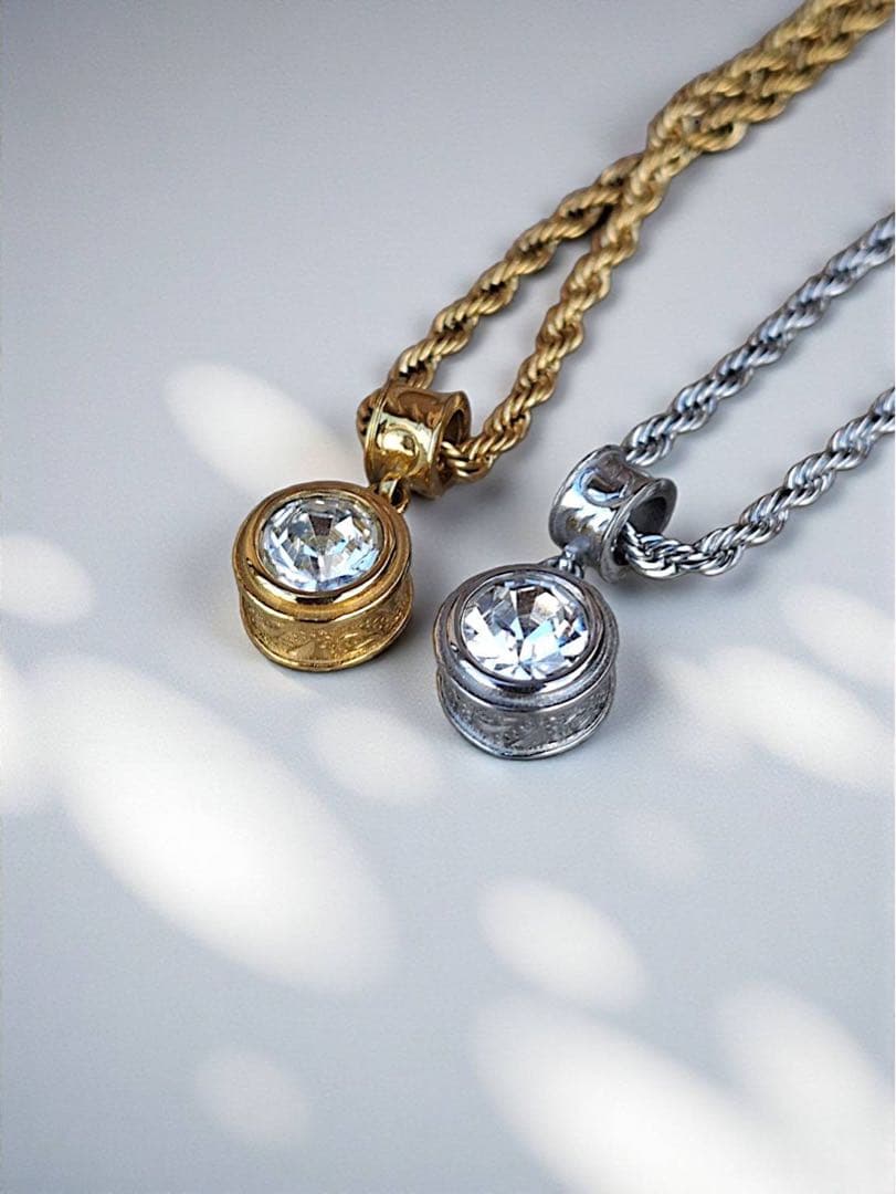 ハワイアンジュエリー　ジルコニア ロープチェーン ネックレス