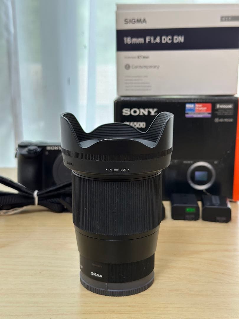 Sony α6500 Sigma&16mm F1.4DC DN レンズ
