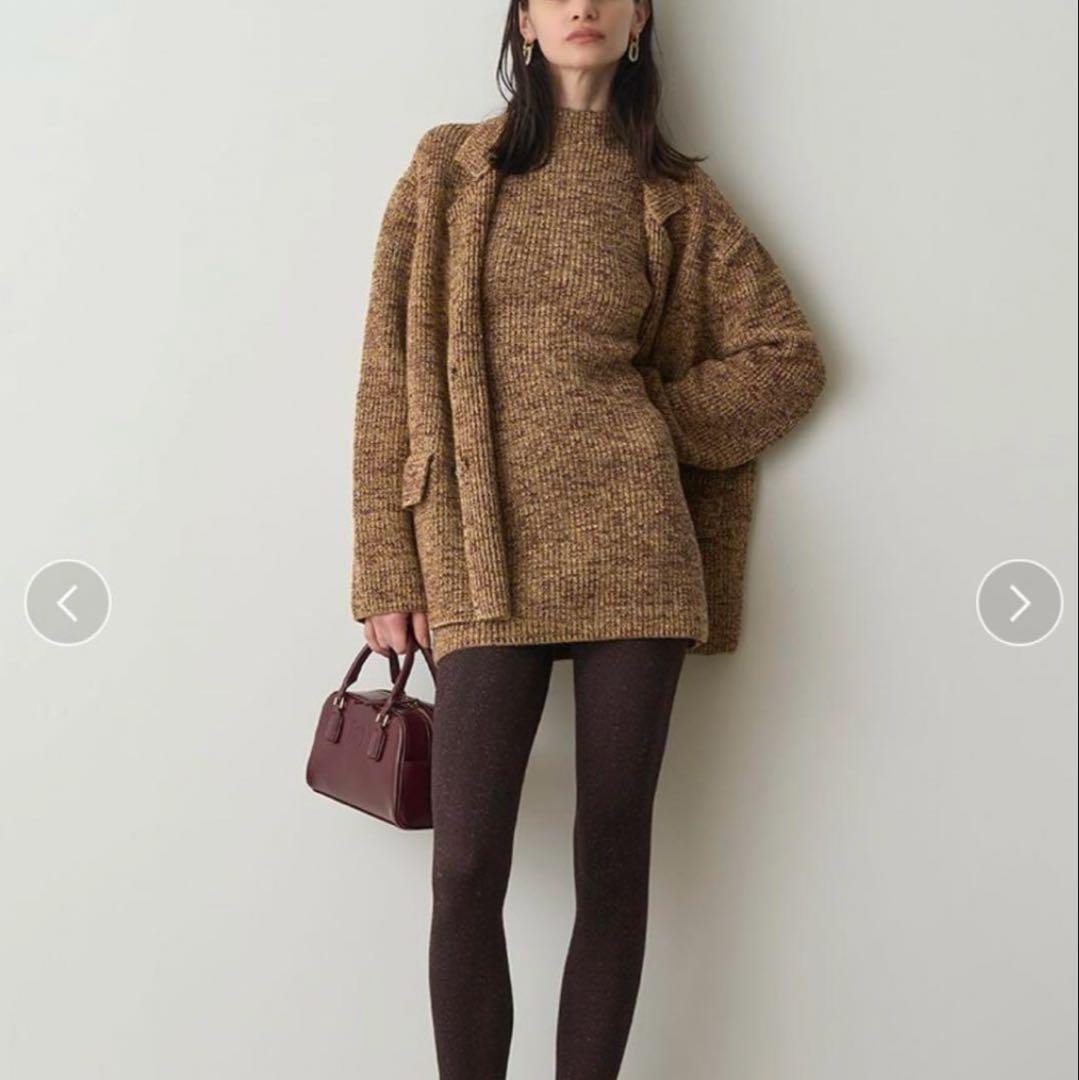 【新品未使用品】SNIDEL ミニニットワンピース ニットジャケット セット