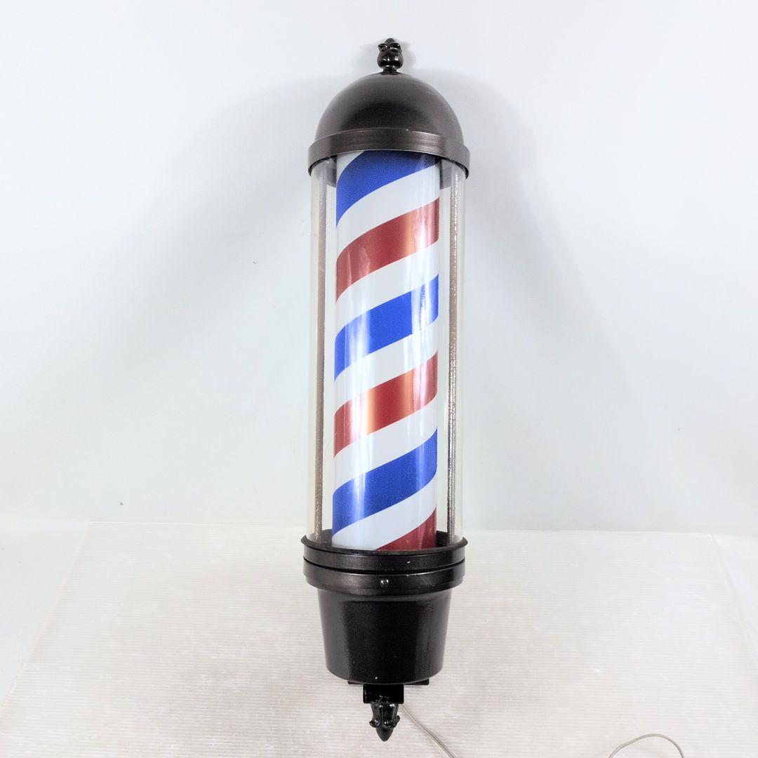 理容店　床屋　壁付サインポール　動作確認済