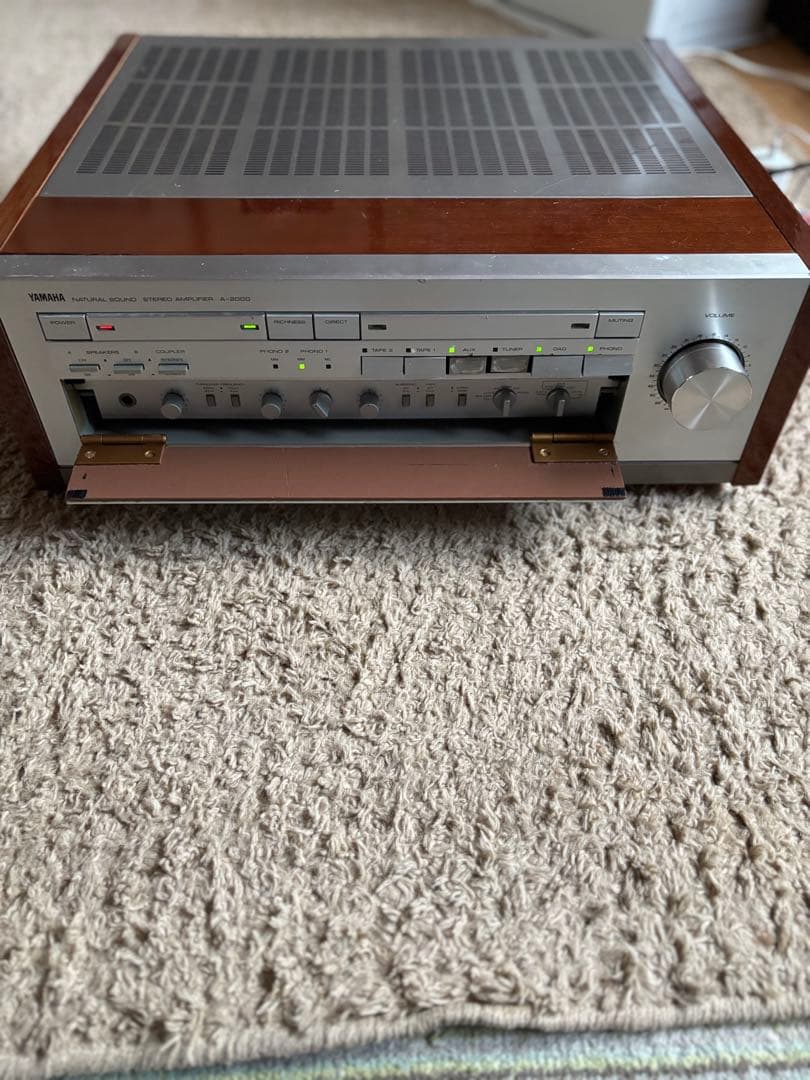 日本の名機　ヤマハ　プリメインアンプ　A-2000 動作品　前面パネル補修