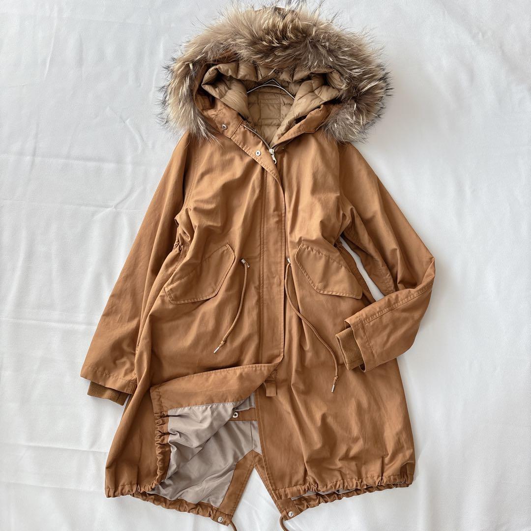 アーバンリサーチ インナーダウン付きモッズコート ジャケット 3way ファー