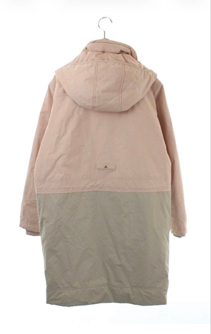 アディダス バイ ステラマッカートニー ロングコート ロングジャケット ピンク