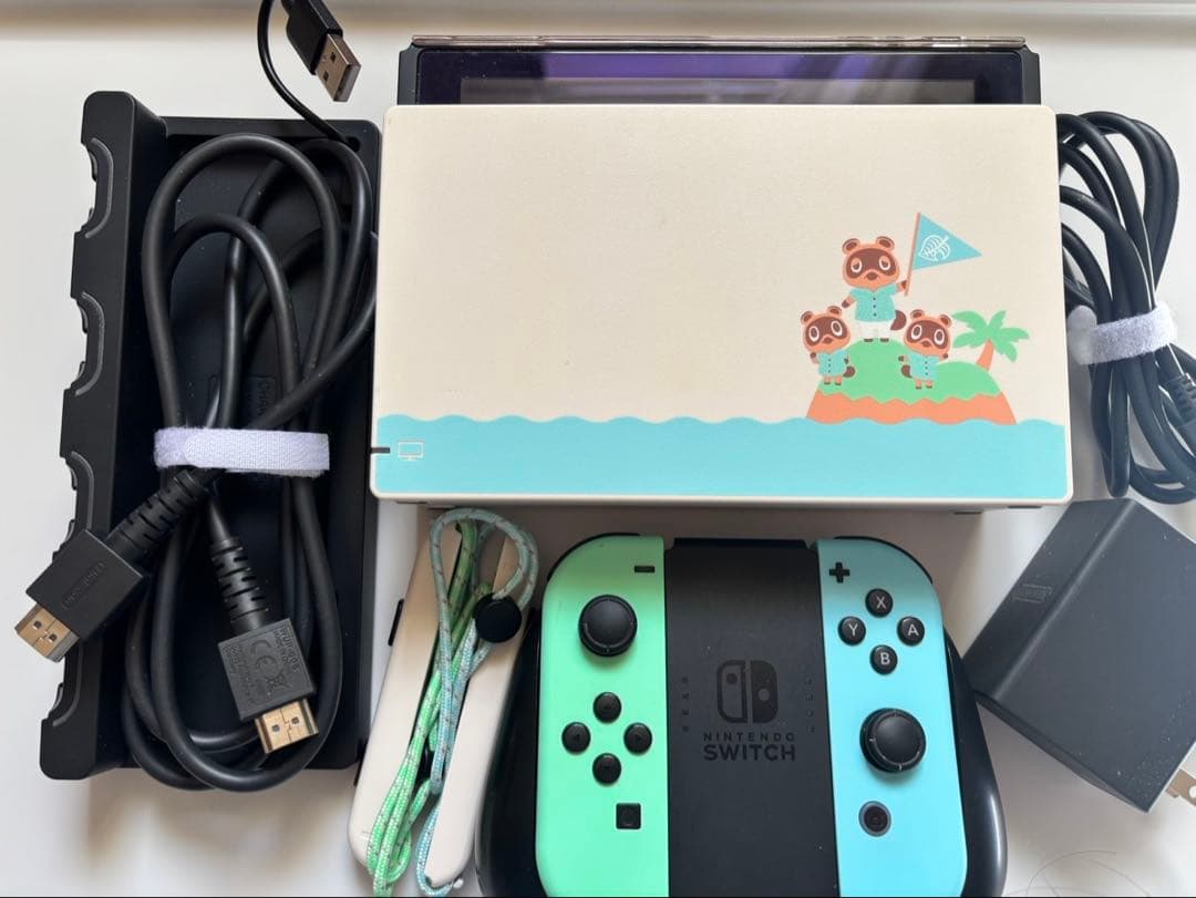 どうぶつの森 Nintendo Switch 本体　箱無Joy-Conジャンク品