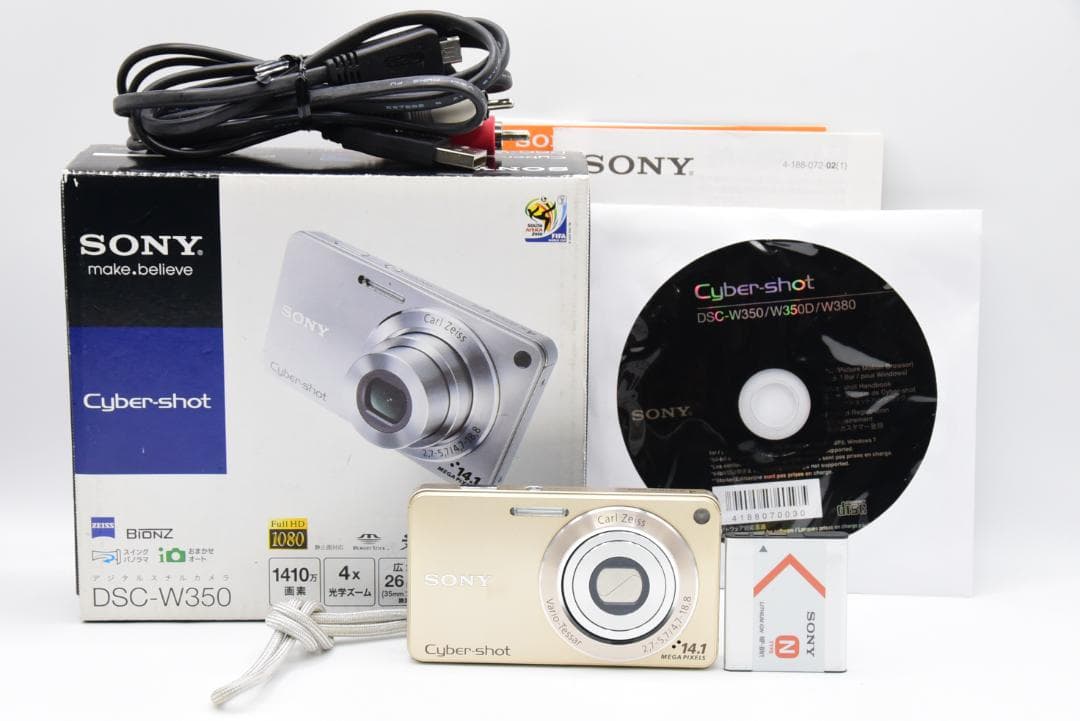 ■ 美品 ■ ソニー SONY Cyber-shot DSC-W350 ゴールド