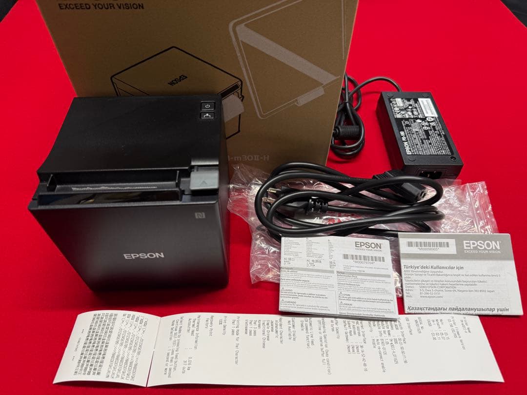 使用極少 EPSON TM-m30Ⅱ-H ブラック レシートプリンター ⑥