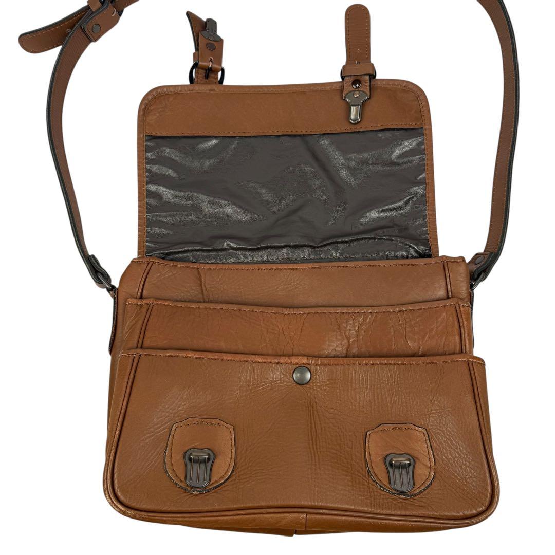 PORTER ポーター バロン メッセンジャーバッグ 斜めがけ レザー ブラウン