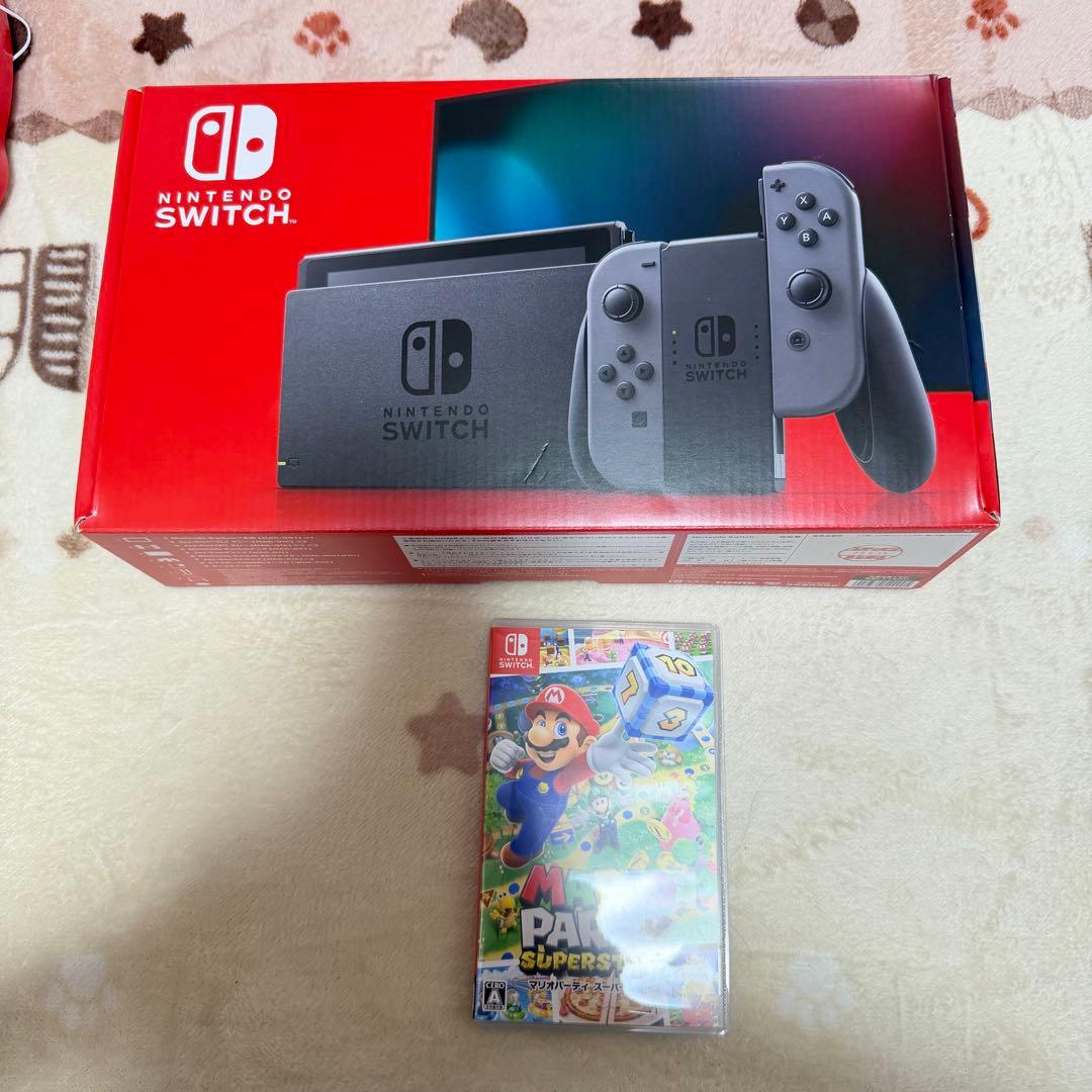 【超美品】 Nintendo Switch一式 マリオパーティーカセット付き