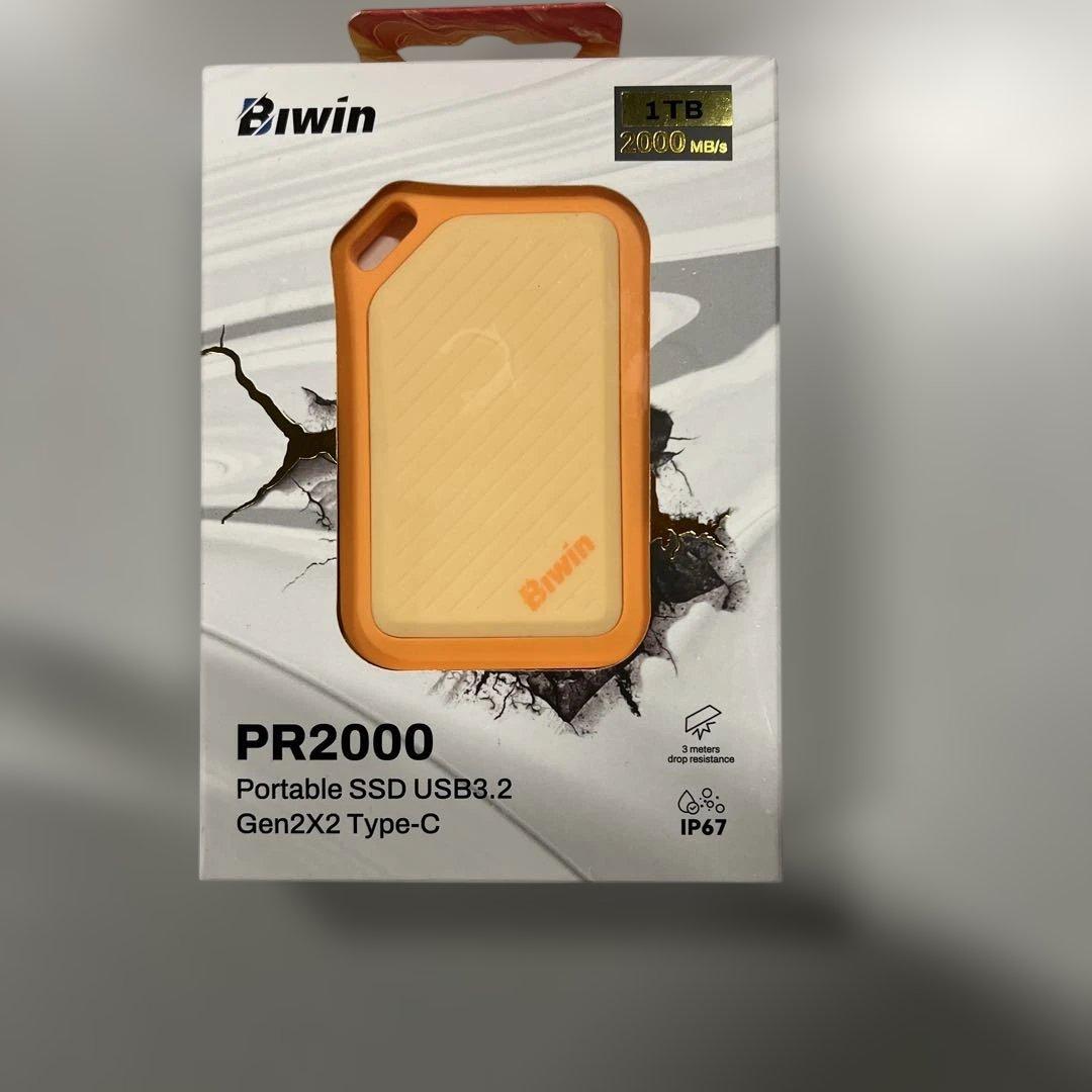 Biwin Amber 外付けSSD 1TB PR2000 USB3.2