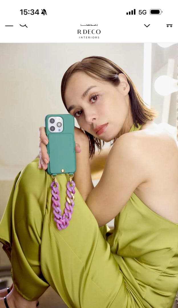 LOUVINI iPhone 15 Pro Max ケース グリーン