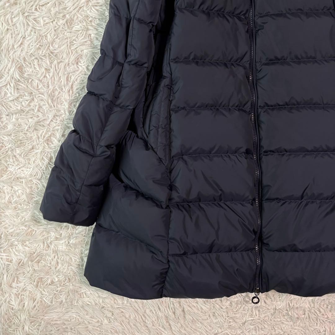 未使用級XXL✨タトラス ダウンコート ポリテアマ 2way ロング丈 ネイビー