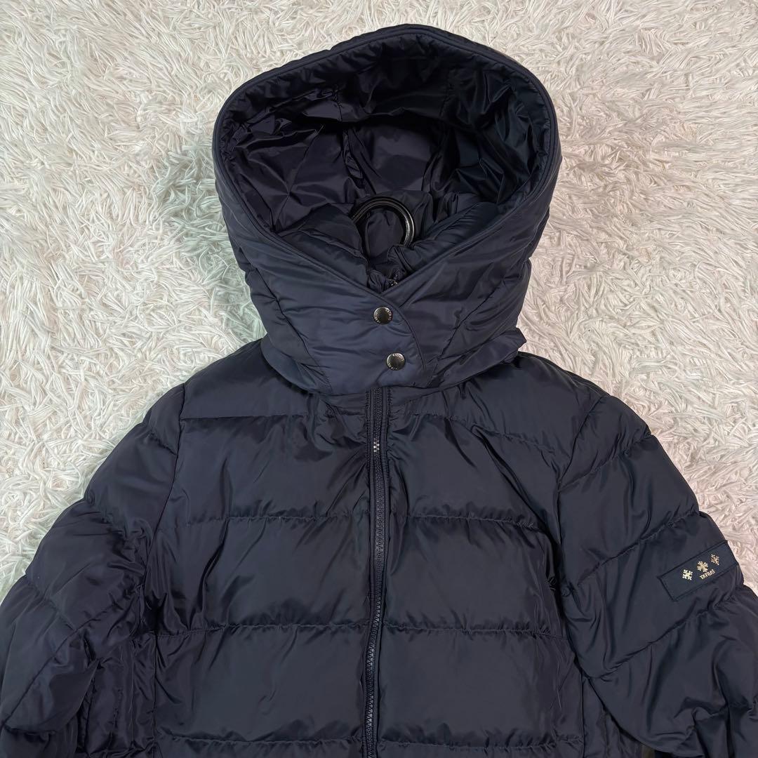 未使用級XXL✨タトラス ダウンコート ポリテアマ 2way ロング丈 ネイビー