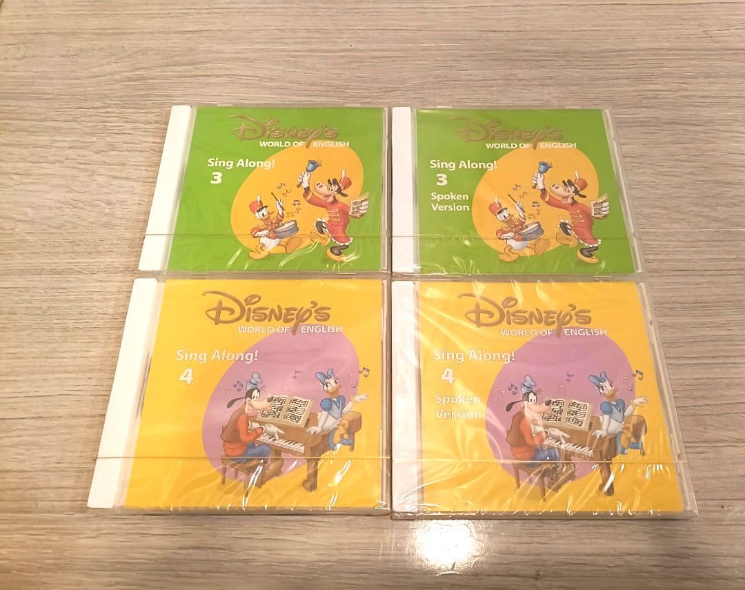 シングアロング　DVD/CD12枚　ポスター、ステッカ　 ディズニー英語システム