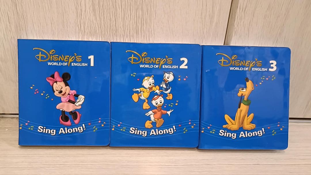 シングアロング　DVD/CD12枚　ポスター、ステッカ　 ディズニー英語システム