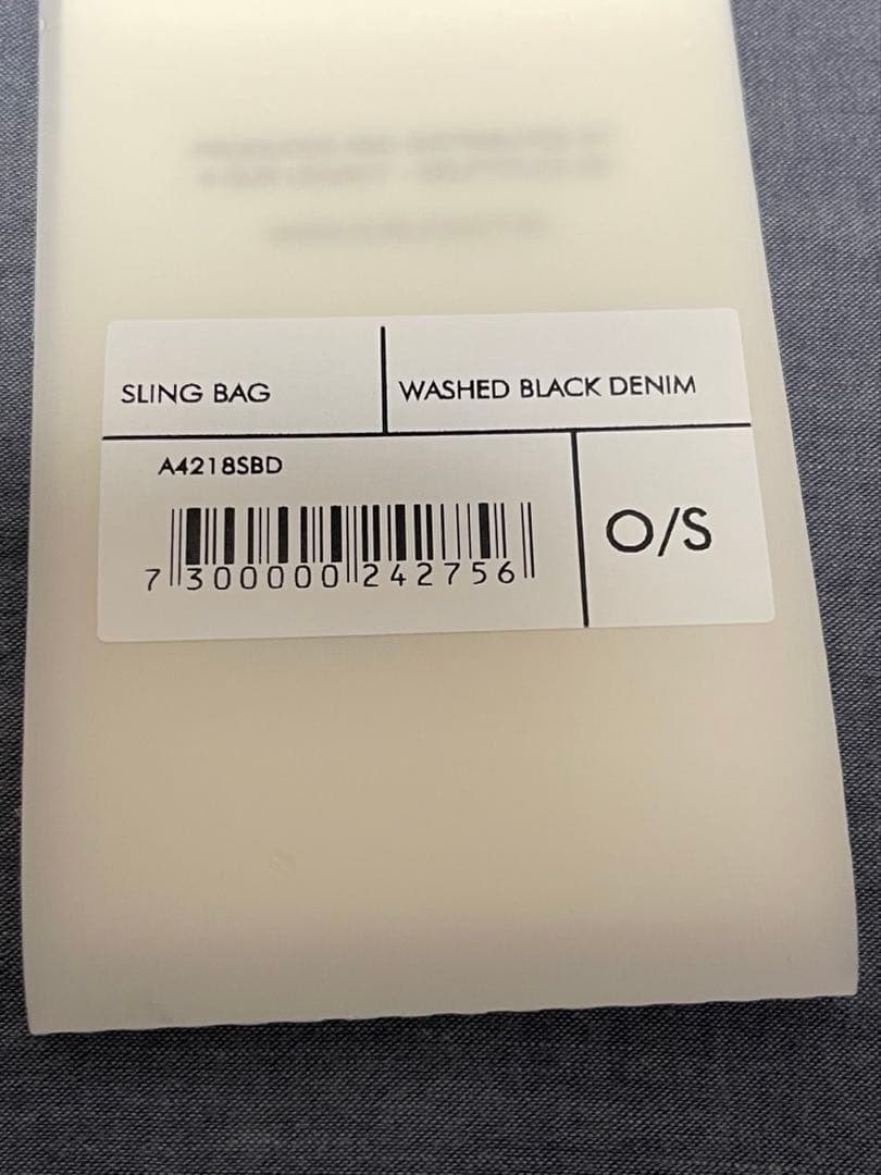 と*む様 OUR LEGACY SLING BAG アワーレガシー バッグ 黒