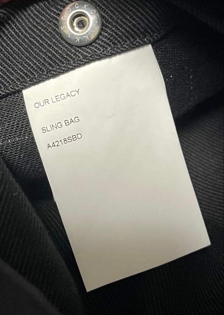 と*む様 OUR LEGACY SLING BAG アワーレガシー バッグ 黒