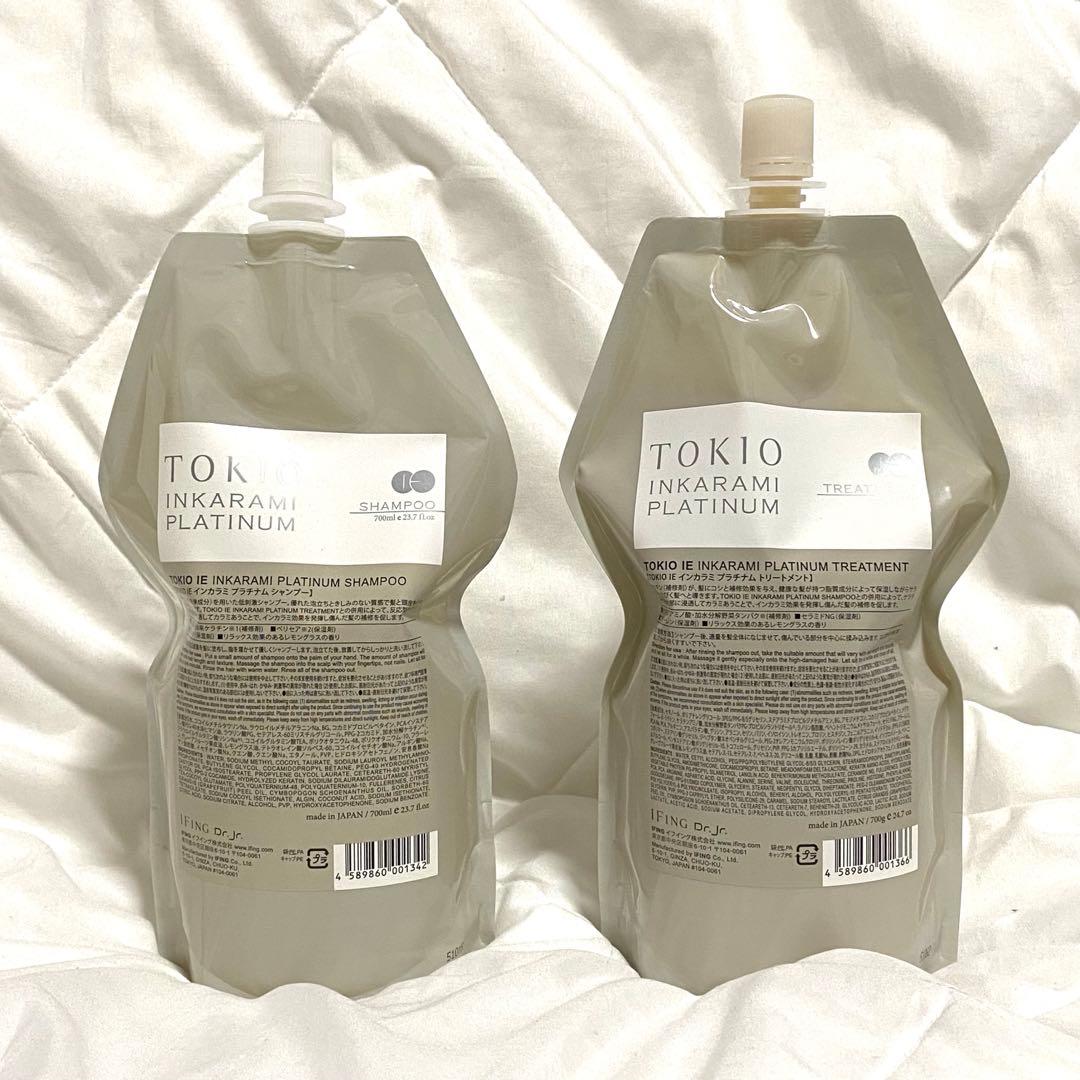 匿名発送　新品未開封　トキオ　プラチナム　シャンプー　トリートメント　詰め替え