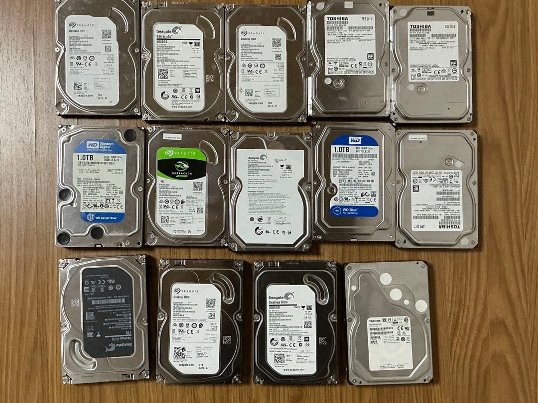 3.5HDD★1TB×10個★2TB×4個★正常動作品