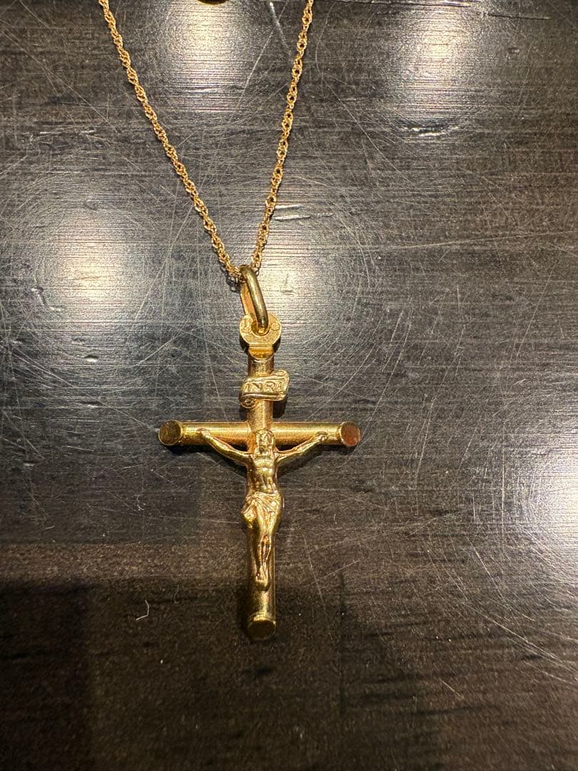 十字架　k18 ネックレス　セット