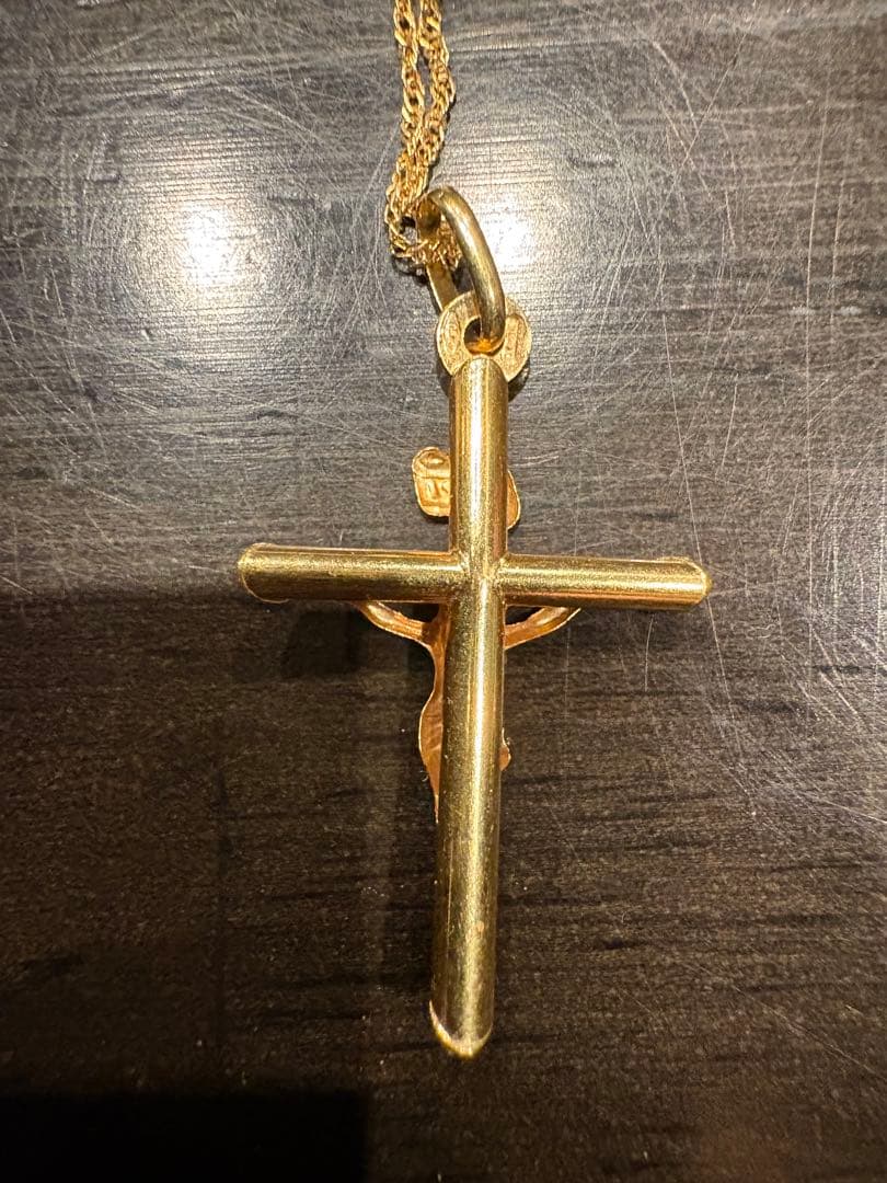 十字架　k18 ネックレス　セット