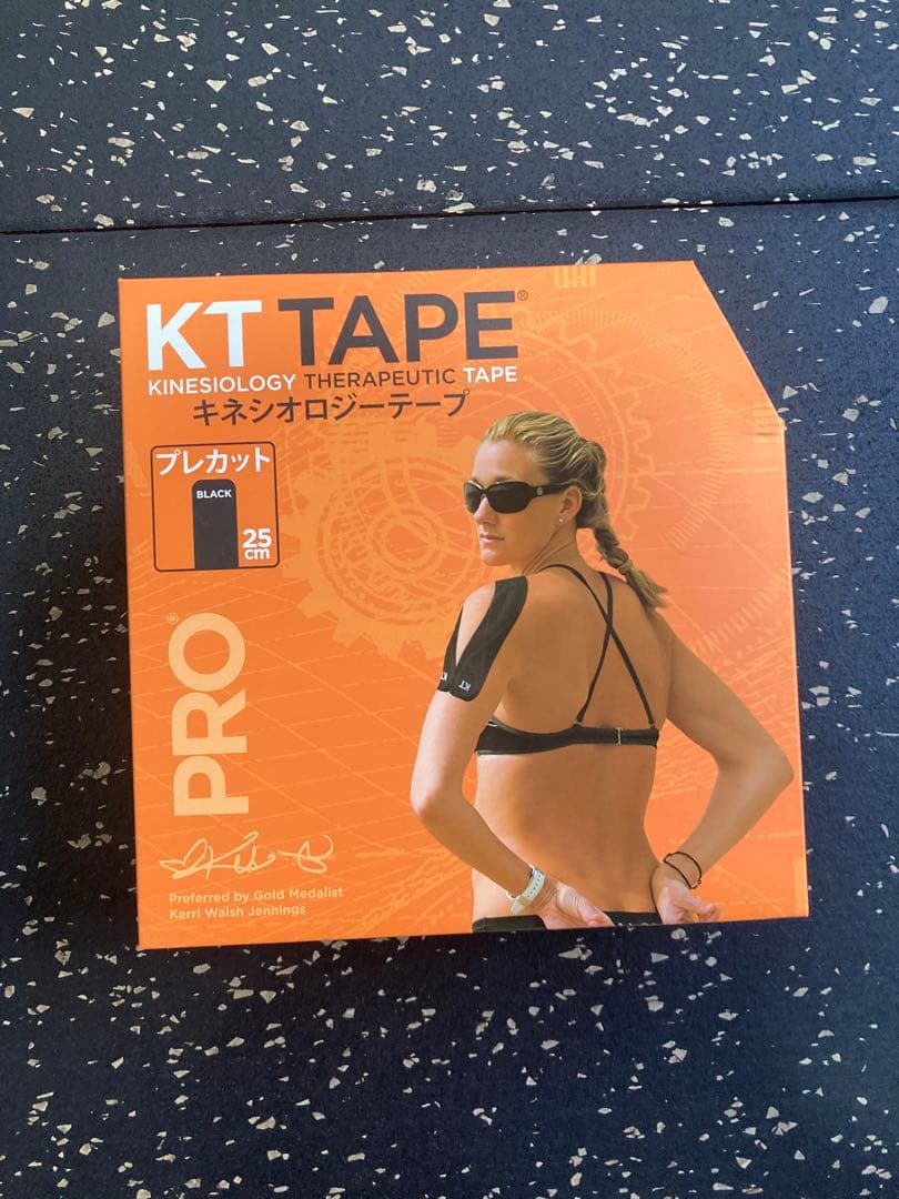 ［新品未使用品］KT TAPE ブラック 25cm プレカット 150枚入