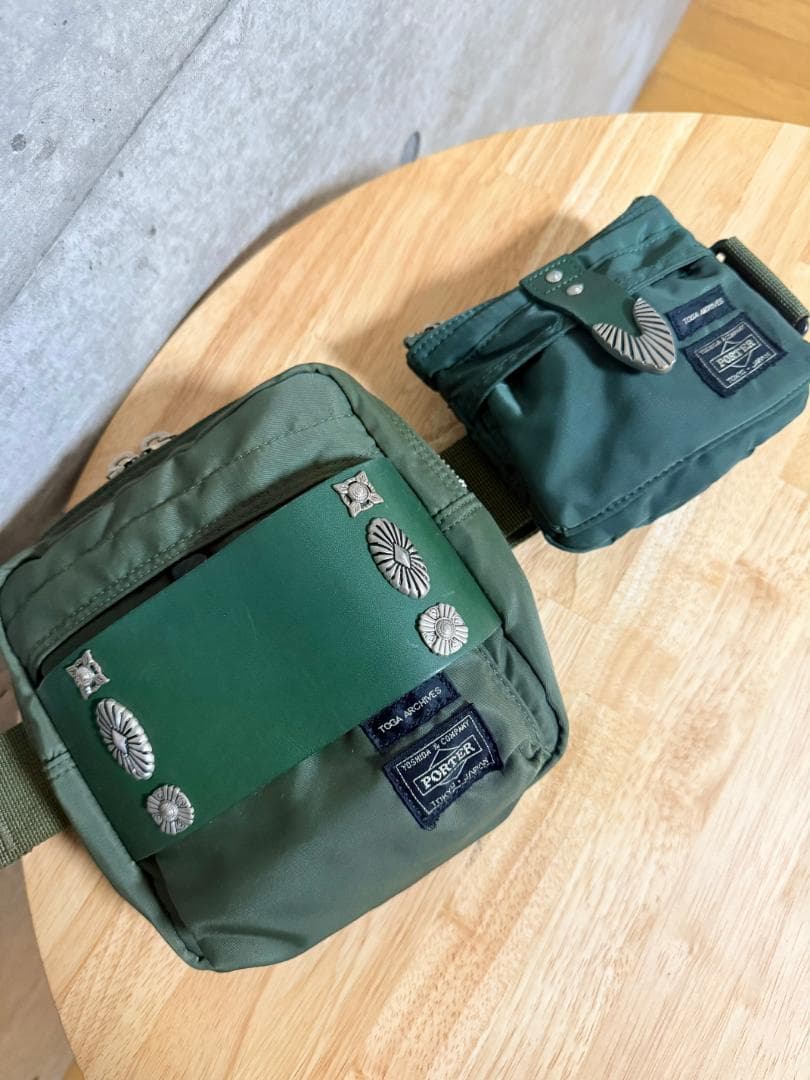 TOGA ARCHIVES × PORTER コラボ ベルトバック グリーン
