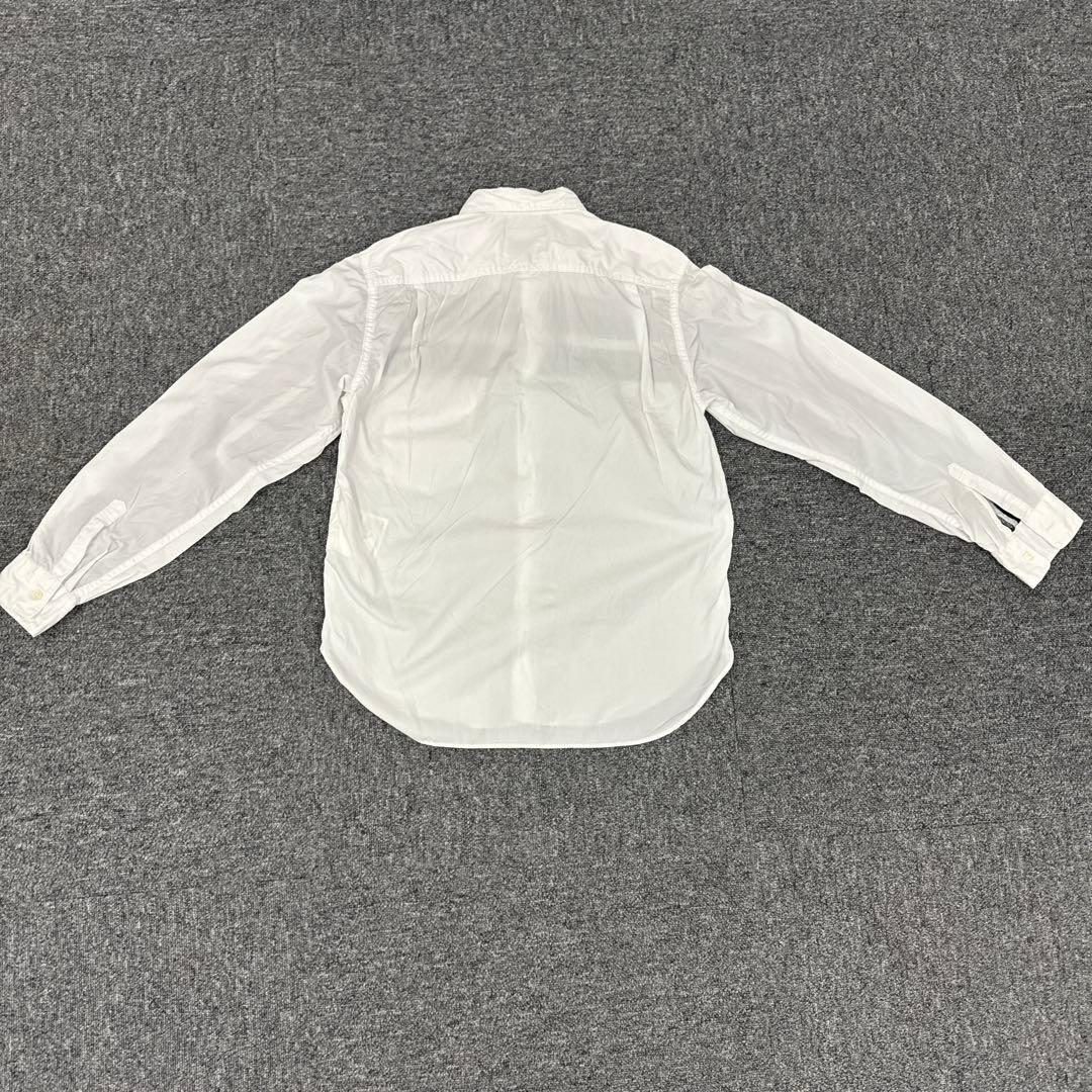 299コムデギャルソンオム　ホワイト ストライプ 長袖シャツ
