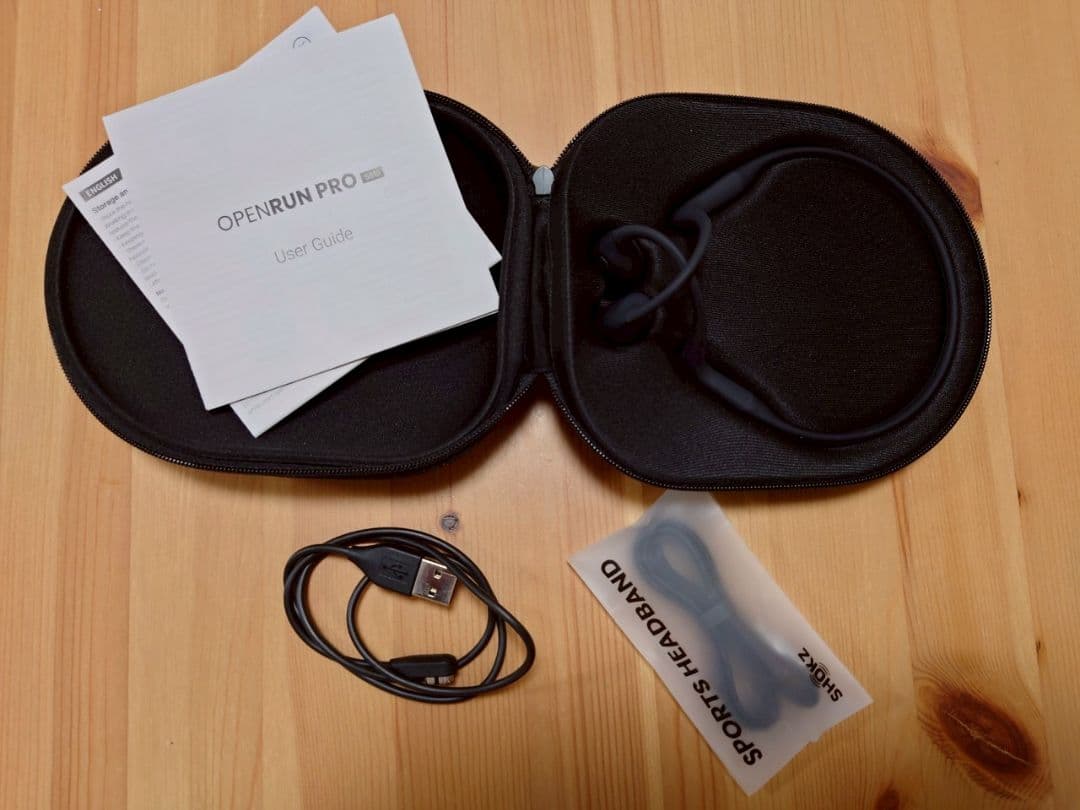 SHOKZ OPENRUN PRO 骨伝導イヤホン Black