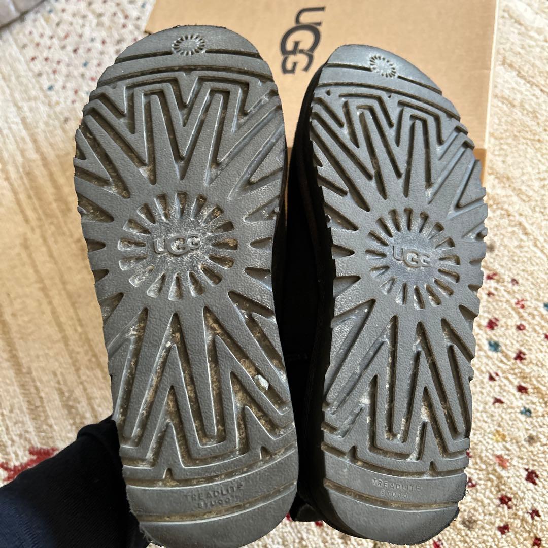 UGG シープスキンブーツ クラシックウルトラミニ ブラック 25cm