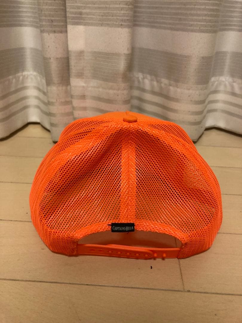【レア品】キャプテンズヘルム　メッシュキャップ　オレンジ