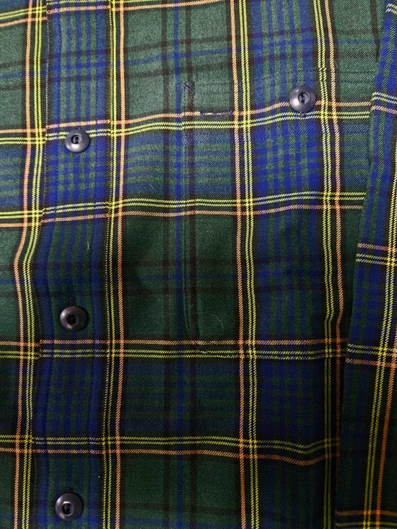 menzo92送DOUBLE RLアーカン チェック長袖ネルシャツ（XL)