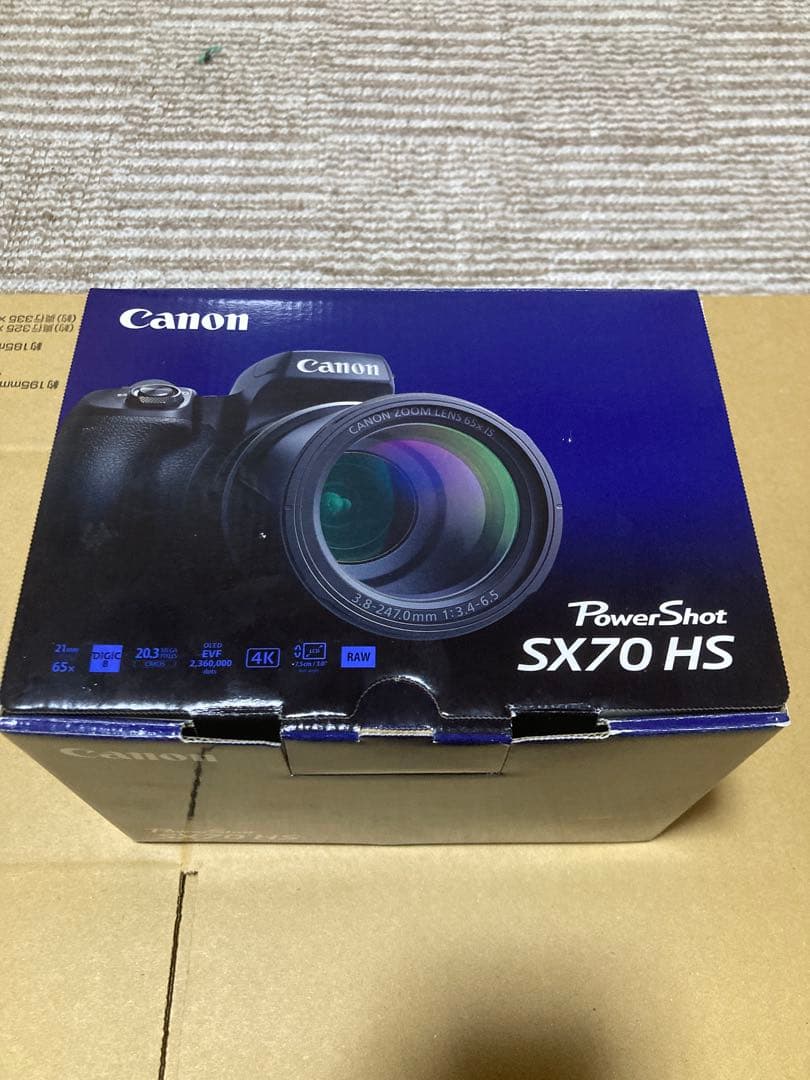 【新品展示品】Canon PowerShot SX70HS 本体　付属品あり