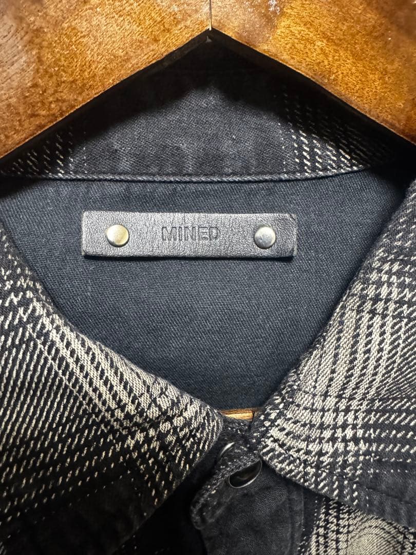 ★美品★タグありMINEDENIM チェックシャツ