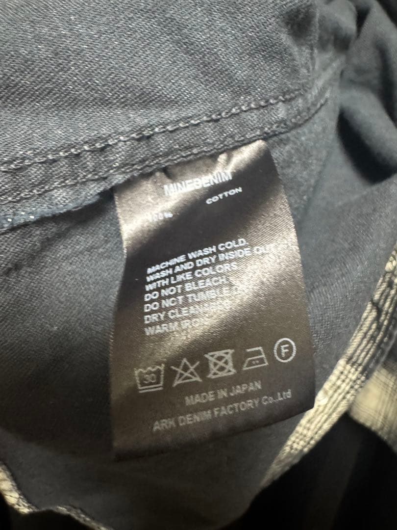 ★美品★タグありMINEDENIM チェックシャツ