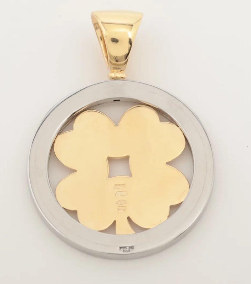 ブルガリ トンド クローバー ネックレストップ 750(YG)×SS