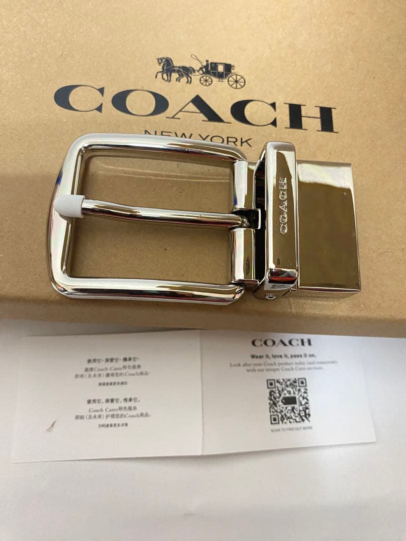 COACH コーチ　メンズベルトギフト箱付き