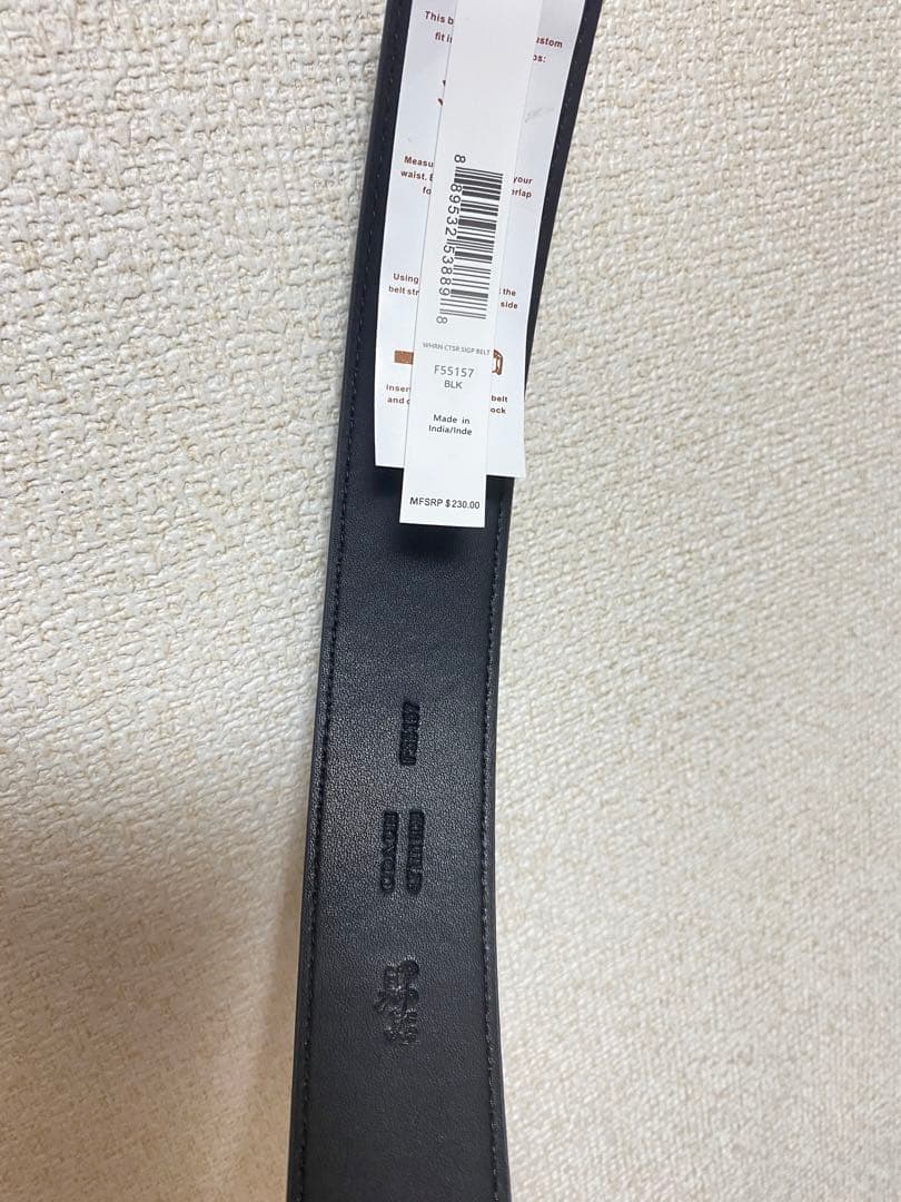 COACH コーチ　メンズベルトギフト箱付き