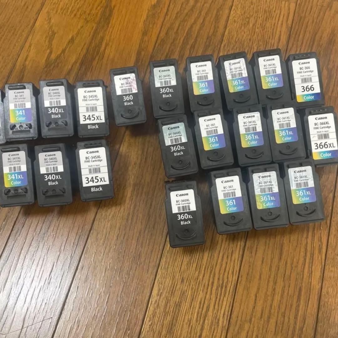 使用済みCanon インクカートリッジ　21個