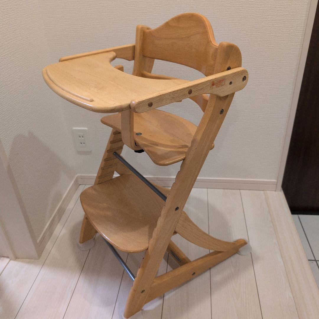 m*.様 美品　大和屋　すくすくスリムフィットチェア　テーブル＆ガード付