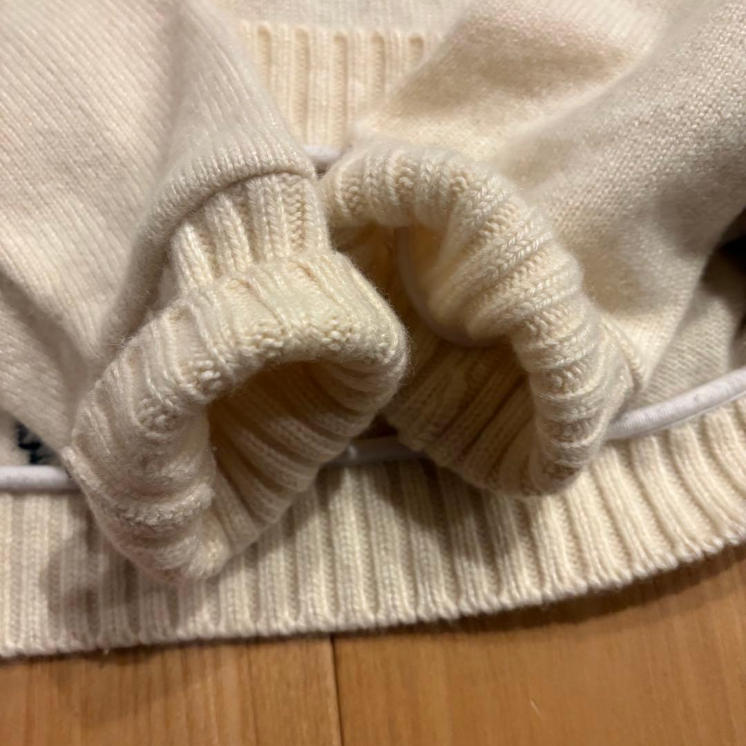 エルダーステイツマン　パームツリー　白　カシミヤ