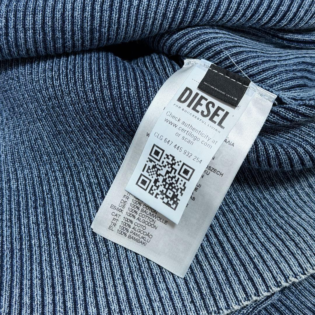 【定価8.2万・未使用】DIESEL オーバルD リブニット セーター L相当